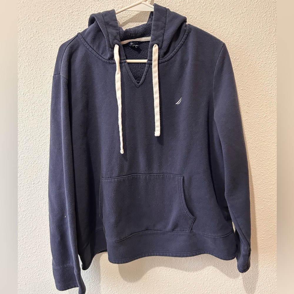 Nautica Navy Pullover Hoodie